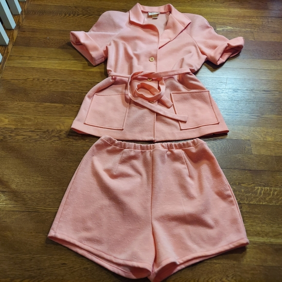 VINTAGE CENTER STAGE 2pc Retro Mod Short & Top Set - Picture 4 of 15